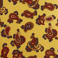 Pure Silk Paisley Print Tie - Yellow