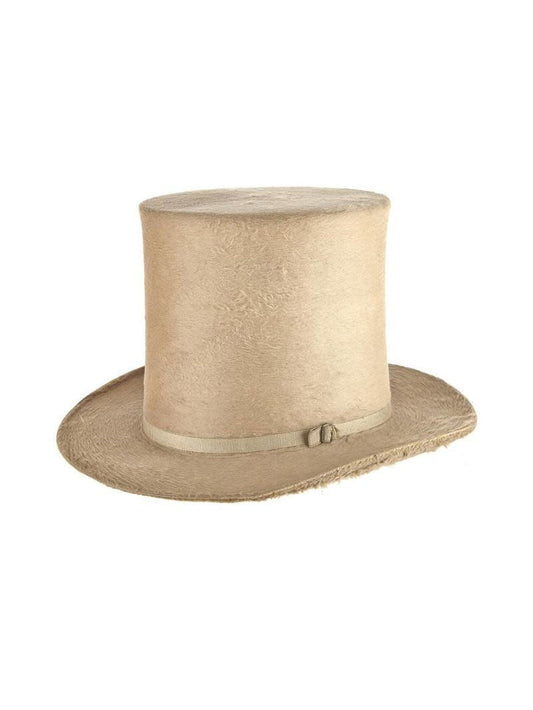 Antique Top Hat, White Gold Beaver Fur