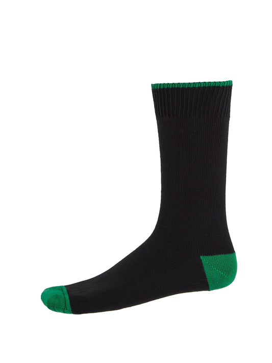 Heel and Toe Socks Black / Emerald