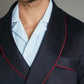 Dressing Gown - Cashmere Navy