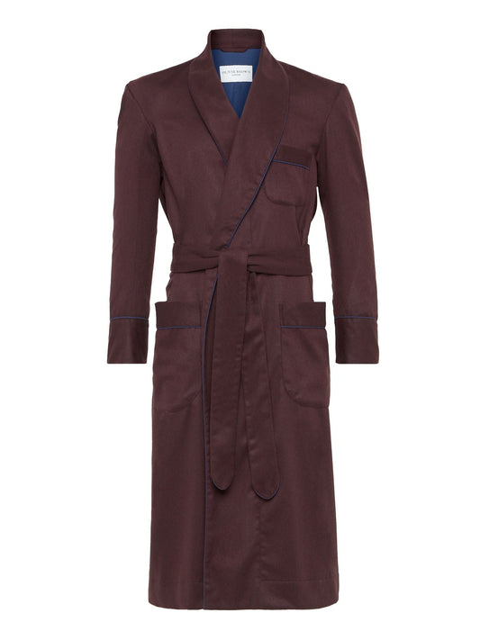 Dressing Gown - Cashmere Burgundy