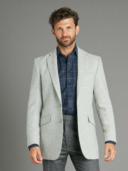 Oliver Brown Eaton grey wool jacket