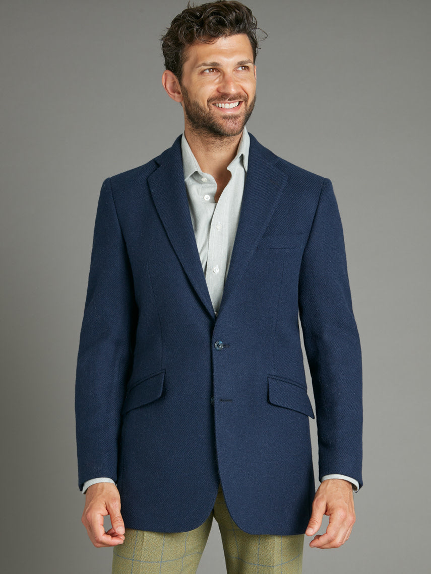 Oliver Brown Eaton navy wool jacket