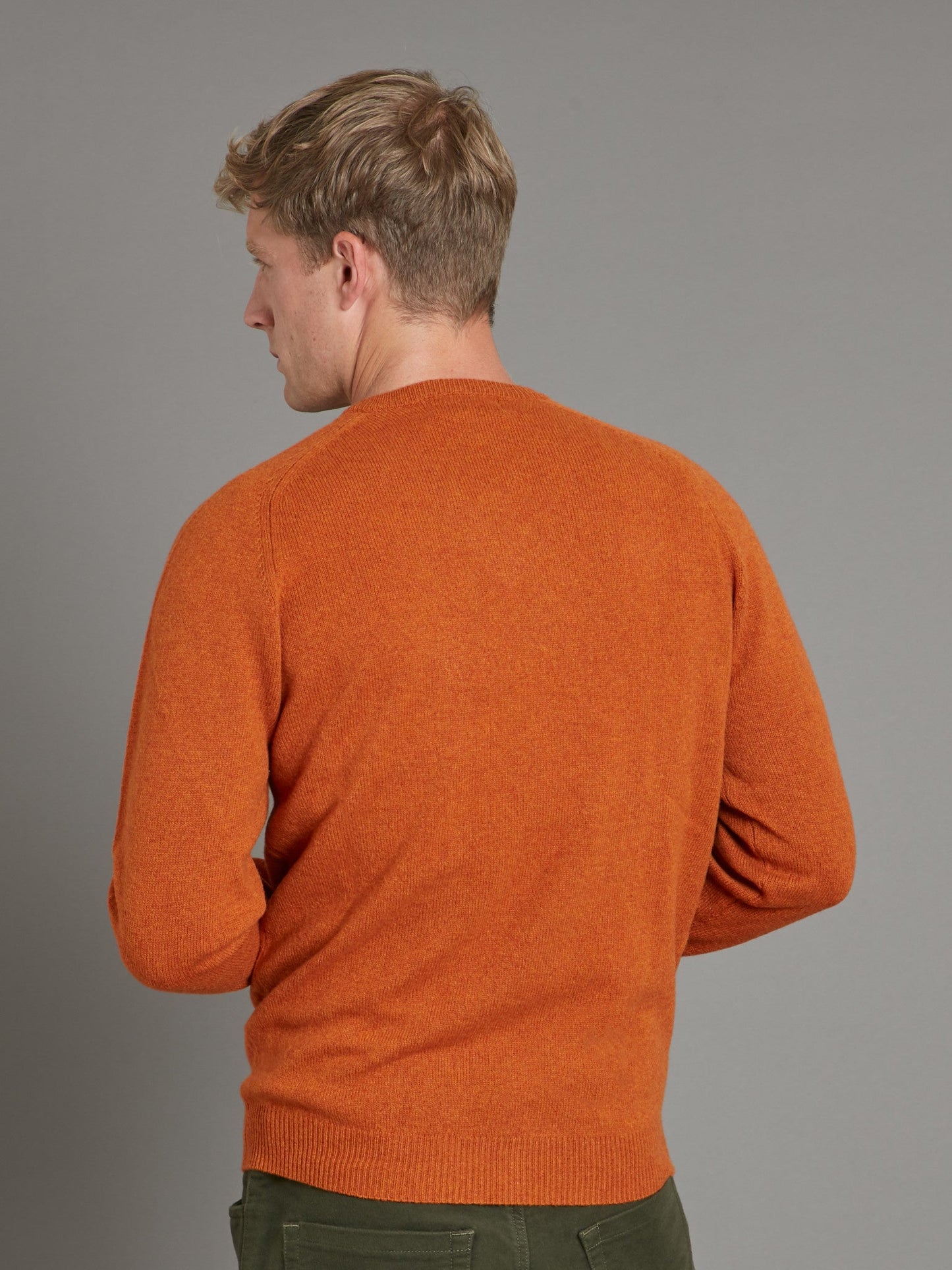 Merino V Neck Jumper - Antelope