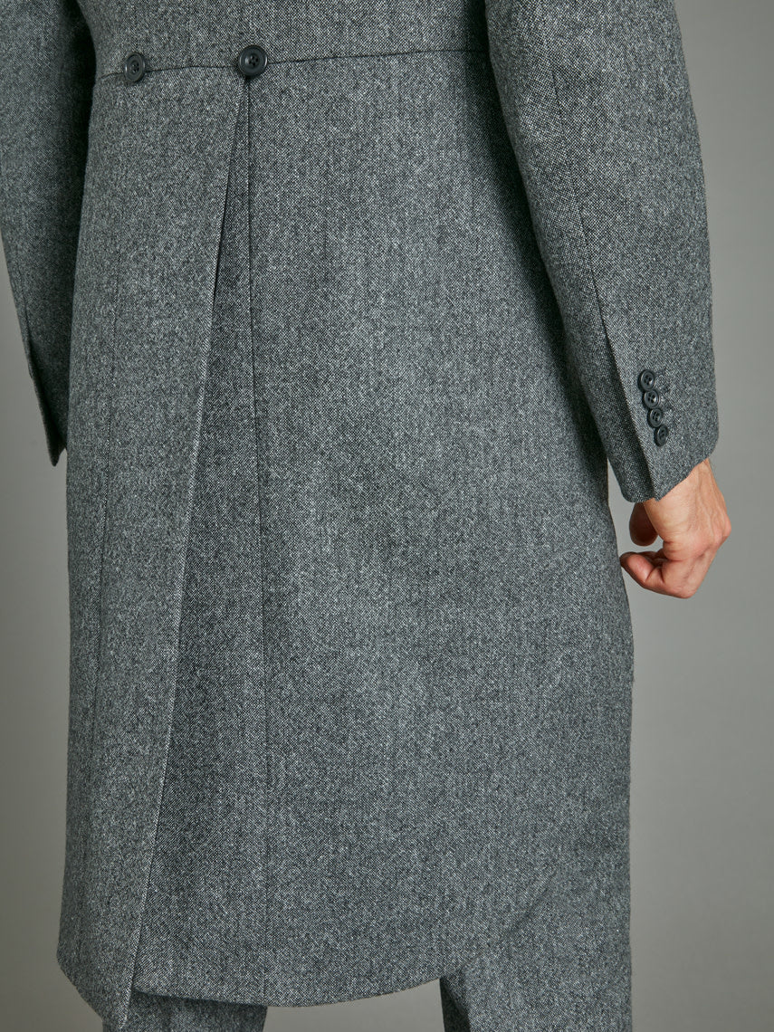 Oliver Brown mid-grey morning suit - details
