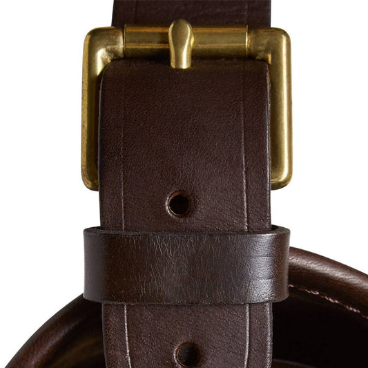 Plain Leather Cartridge Bag Brown