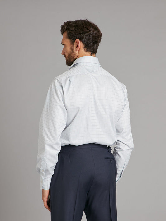 Regular Fit shirt - Dobby Check Grey