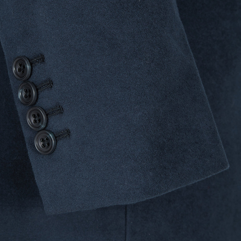Eaton Jacket - Navy Moleskin | Men's Moleskin Jacket | Oliver Brown