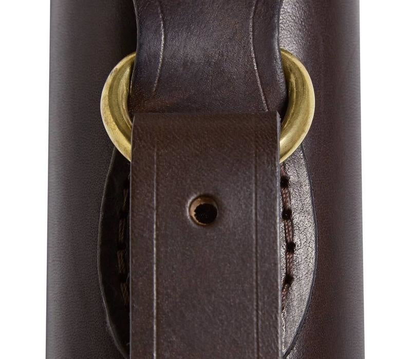 Single Plain Leather Gun Slip - Brown