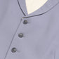 Single Breasted Wool Waistcoat - Grey
