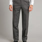 Flat Front Luxury Morning Trousers - Light Grey